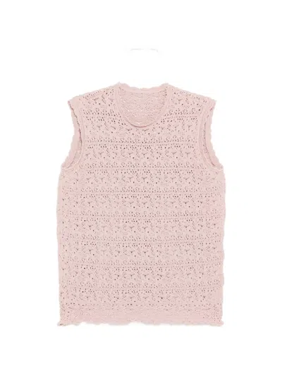 Jnby Jacquard Vest In Pink