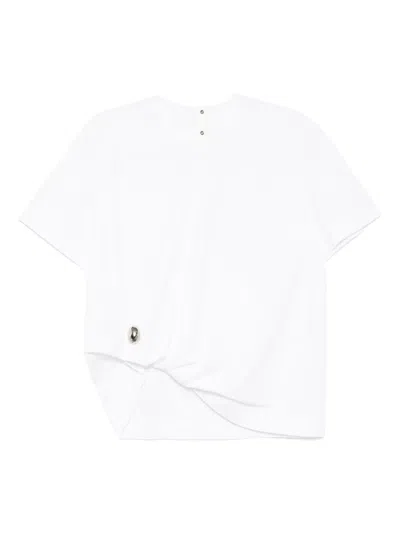 Jnby Kink-embellished T-shirt In White