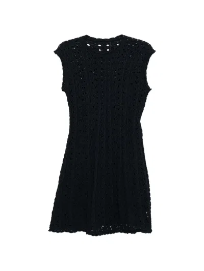 Jnby Knitted Mini Dress In Blue