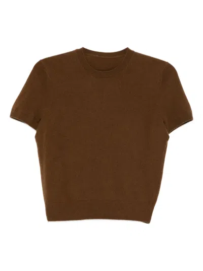 Jnby Knitted Top In Brown