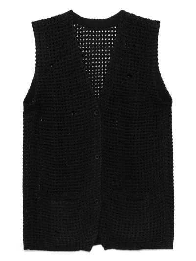 Jnby Knitted Vest In Black