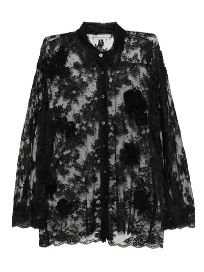 Jnby Lace Shirt In Black