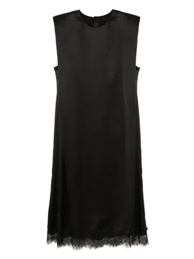 Jnby Lace-trim Sleeveless Dress In Black