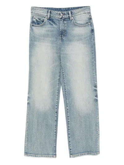 Jnby Logo-patch Jeans In Blue