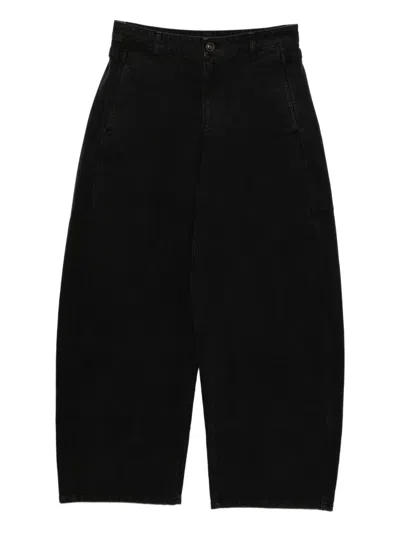 Jnby Logo-patch Trousers In Black