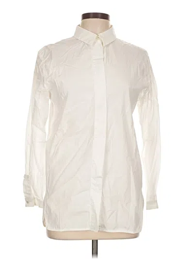 Pre-owned Jnby Long Sleeve Button Down Shirt In Ivory