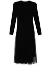 Jnby Long Sleeves Dress In Black