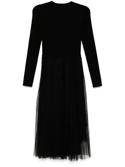 Jnby Long Sleeves Dress In Black