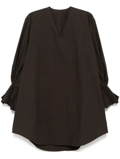 Jnby Long-sleeves Dress In Brown