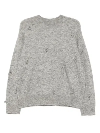 Jnby Long-sleeves Sweater In Gray