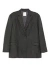 Jnby Loose-fitted Blazer In Gray