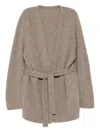 Jnby Loose Midi Cardigan In Brown