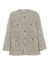 Jnby Loosed Coat In Gray
