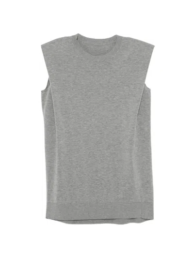 Jnby Oberteil Aus Lockerem Strick In Gray