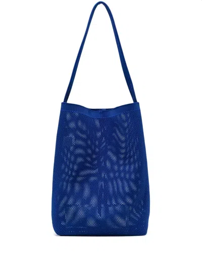 Jnby Mesh Tote Bag In Blue