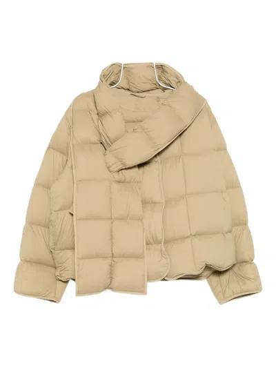 Jnby Mid-length Down Jacket In Brown