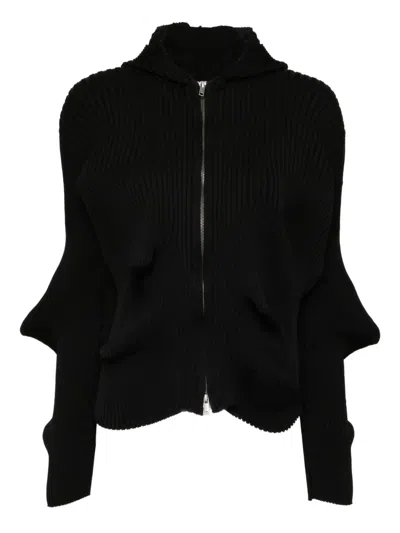 Jnby Mid-length Hooded Jacket In Brown