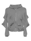 Jnby Mid-length Hooded Jacket In Gray