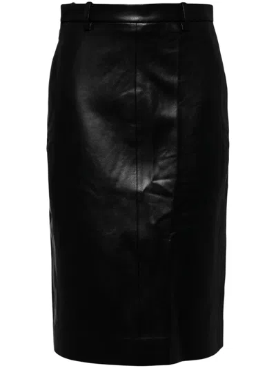 Jnby Mid-length Waist Skirt In Black