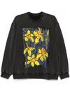 Jnby Motif Print Sweater In Grey