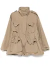 Jnby Multiple-pocket Oversize Jacket In Brown