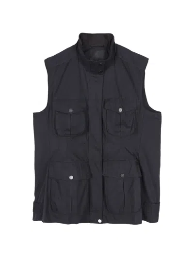 Jnby Multi-pocket Vest In Black