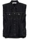 Jnby Oversize Midi Vest In Blue