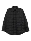Jnby Oversized A-line Down Jacket In Black