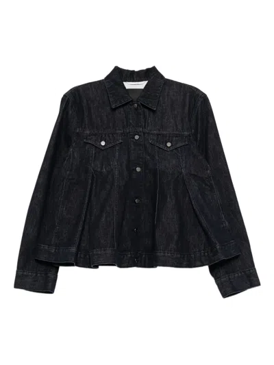 Jnby Oversized Denim Jacket In Black