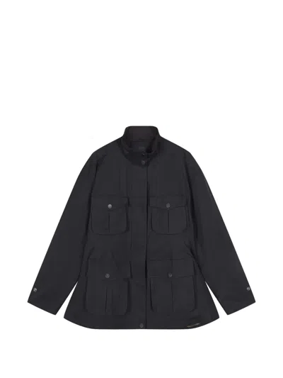 Jnby Oversized Safari Jacket In Black