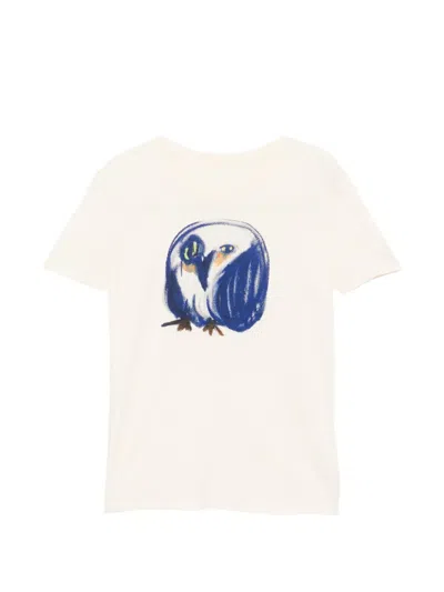Jnby Owl-print T-shirt In Neutral