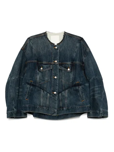 Jnby Panelled Denim Jacket In Blue