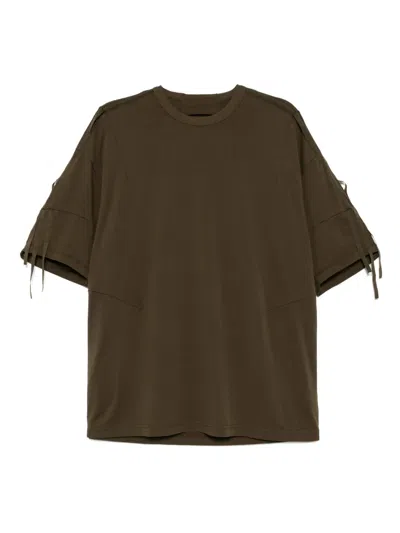 Jnby Panelled T-shirt In Brown