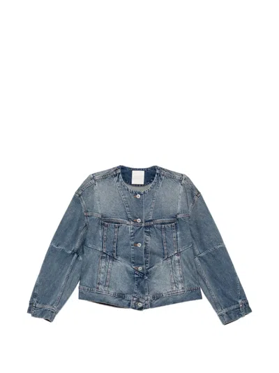 Jnby Panelled Vintage Denim Jacket In Multi