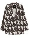 Jnby Patterned Blazer In 099