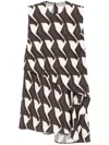 Jnby Patterned Dress In Brown