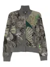 Jnby Patterned Elements Cardigan In Multi