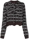 JNBY PATTERNED JACQUARD CROPPED JUMPER