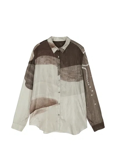 Jnby Hemd Mit Blumenprint In Brown