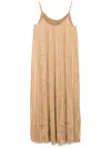 Jnby Pleated Midi Dress In Neutrals