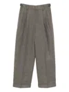 Jnby Pleated Trousers In Gray