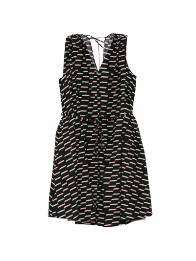 Jnby A라인 프린트 드레스 In Black
