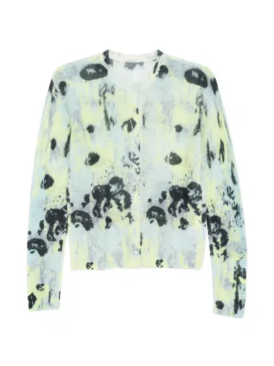 Jnby Printed Cardigan In Blue