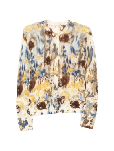Jnby Printed Cardigan In Multi