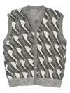 Jnby Printed Knitted Vest In Grey