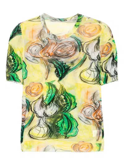 Jnby Printed T-shirt In Yellow
