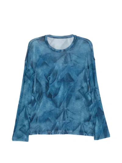 Jnby Psychedelic Long Sleeve T-shirt In Blue