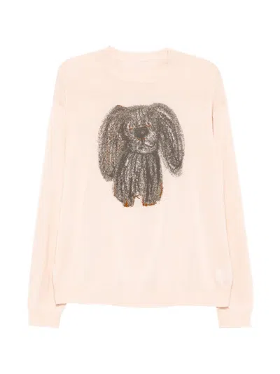 Jnby Oberteil Mit Welpen-stickerei In Pink