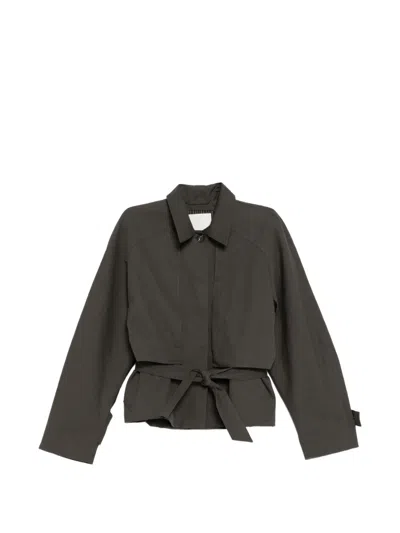 Jnby Raglan Tie Jacket In Gray