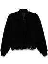 Jnby Raw-cut Jacket In Black